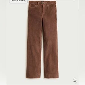 J Crew High-rise Wide leg Cropped Corduroy 25